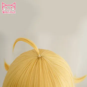 【AniHut】Geltona Yang Xiao Long Banguoti Perukas Karščiui Atsparių Sintetinių Cosplay Plaukų Anime Cosplay Perukas Xiao Long Yang