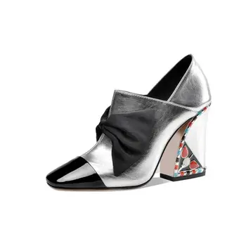 MORAZORA 2020 m Dydžio 34-43 Naują atvykimo aukštos kokybės moterų siurbliai kvadratinės pėdos storio krištolo aukštakulnius batus, moteris, ponios šalies bateliai