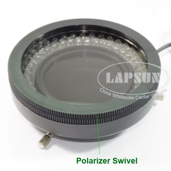 Poliarizaciniai poliarizuotos šviesos reguliatorius LED Šviesos Žiedas 78 Lempučių Šviestuvas Lempa Stereo Mikroskopas Kontrolės Lange & Maitinimo Adapteris