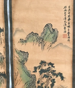 Kinija kaligrafijos, Tapybos Slenka senas Kinų Tapybos SURASKITE KETURIŲ EKRANO Tapyba