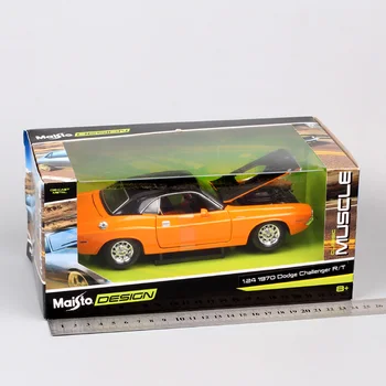 1:24 Masto maisto klasikinis senosios 1970 Dodge Challenger RT Raumenų automobilių diecast modelis žaislas sporto lenktynių auto dovana, miniatiūriniai Kolekcines