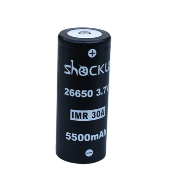 Shockli 26650 baterija 5500mAh 3.7 V 26650 Li-ion baterija 20A 26650 ličio baterijas didelio galingumo žibintuvėlį TC20