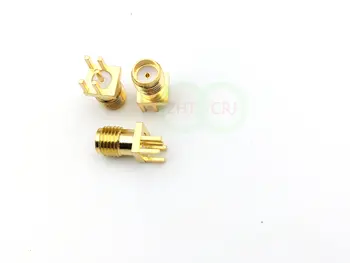 100vnt Aukso SMA female jack lydmetalis PCB įrašą 0,8 mm ge mount RF jungtis