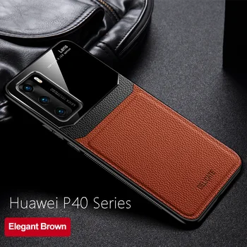 Atveju, Huawei P20 30 P40 Lite Telefono dėklas PU Odos Silikonas atsparus smūgiams Bamperis Ant Huawei P10 P20 30 P40 Pro Plus Galinį Dangtelį