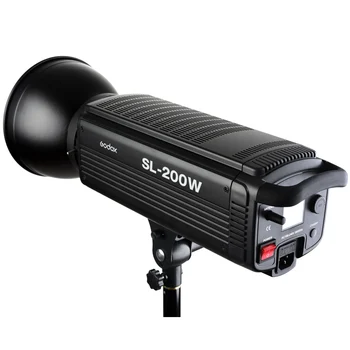 3x Godox Nuolatinis Apšvietimas SL-200W CRI93+ 16 Kanalų 5600K 200W LED Vaizdo Šviesos Kit +120cm Octa Softbox +2,8 m Stovėti +Boom Arm