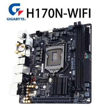 LGA 1151 Gigabyte H170N-WIF Plokštė Intel H170 LGA 1151 i7 i5, i3 DDR4 32GB M. 2 HDMI Bluetooth Darbalaukio H170 Placa-Mãe 1151