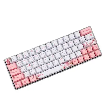 OEM PBT Cherry Blossom Keycap Klaviatūros Keycaps Dažų Sublimacijos korėjos, Japonijos 24BB