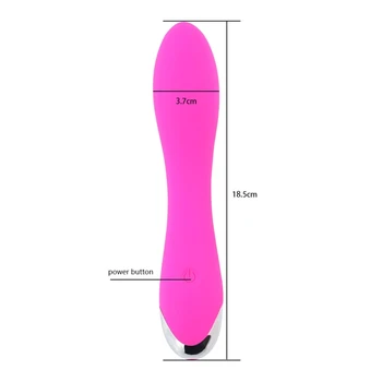 Silikoninis Dildo G Taško Vibratorius Pusmėnulio Formos 10 Režimai USB Stimuliatorius Masažas Stick Suaugusiųjų Sekso Žaislai Moterims