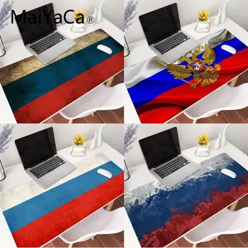 MaiYaCa rusijos vėliava Anti-Slip Patvarus Gumos Computermats Žaidimų Priedai Kilimėlis Pelę, Kilimėlį, Klaviatūrą xxl Pelės Mygtukai Žaidimas