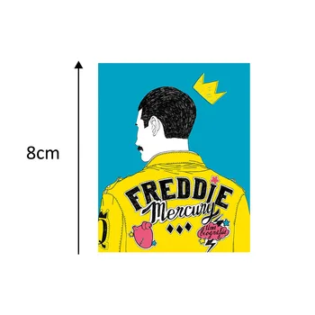 Trys Ratels 25pcs Freddie Mercury juokinga PVC Scrapbooking Automobilio Bagažo Nešiojamas Decal Namuose, Miegamajame 