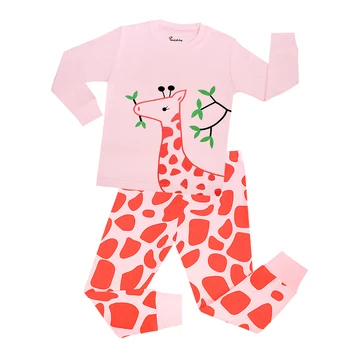 Berniukai, gyvūnų pižamos medvilnės baby pijamas vaikai pižama ilgomis rankovėmis mergaitėms, naktiniai drabužiai vaikams sleepwear 2-7years