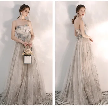 2020 Elegantiškas Stebėjimo Oficialią Vakaro Suknelės Chalatas De Soiree Mados Blizgančiais Pokylių Promenadzie Suknelė Atgal Nėriniai Plius Dydis Priimančiosios Suknelė