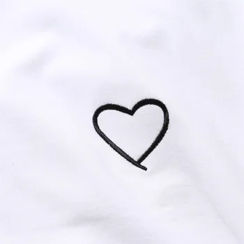 Vasaros nauji trumparankoviai marškinėliai moteriška spausdinimo meilės laišką plius dydis moterų drabužiai