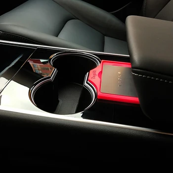 Automobilio Centrinio Valdymo Mygtuką Kortelės Ribotuvas Kišenėje Kortelės Lizdas Saugojimo Turėtojas Interjero Modifikacija Tesla Model 3 Priedai