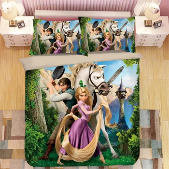 Disney Princesė Aladdin ir Jasmine šalikas patalynės komplektas queen size antklode cove 3/4 vnt. rinkinys vaikams vieno dydžio karšto slae