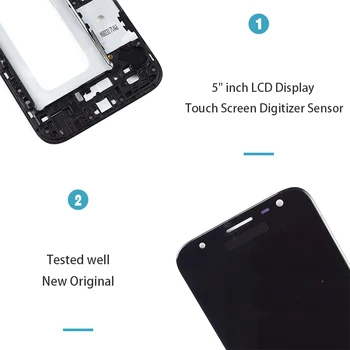 LCD Ekranas Samsung Galaxy j3 skyrius 2017 J330 J330F Telefono Ekranas Jutiklinis Ekranas skaitmeninis keitiklis Asamblėjos j3 skyrius Pro J330 LCD Pakeitimo