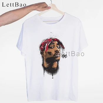 Tupac 2pac Hip-Hop Grobis Harajuku Streetwear T-shirt O-Kaklo trumpomis Rankovėmis, Vasaros Atsitiktinis Mados Unisex Vyrų ir Moterų Marškinėlius 2020 m.