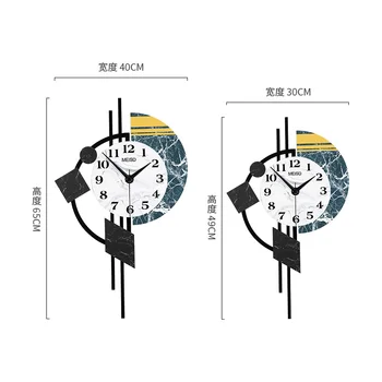 MEISD 2020 Kokybės Sieninis Laikrodis Didelis, Šiaurės Švytuoklės Žiūrėti Kūrybos Namų Dekoro Lipdukai Silent Kambarį Horloge Nemokamas Pristatymas