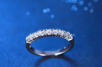 Naujas atvykimo super blizga cirkonis & 925 sterlingas sidabro moterų vestuvių piršto žiedai, ponios 