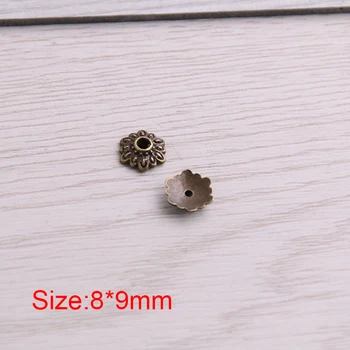 SALDUS BELL 200pcs 8*9 mm Dviejų Spalvų Talpykla Tuščiaviduriai Maža Gėlė 