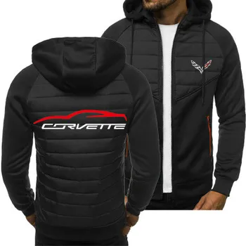 2021 Naujas Vyrų Hoodies Corvette Logotipas Pavasario Rudens Striukė Atsitiktinis Marškinėlius Ilgomis Rankovėmis Su Užtrauktuku Bliuzono 22