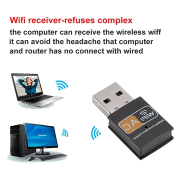 INIOICZMT usb wifi adapter dual band 600mbps 2.4 G 5G HZ wireless pc adapterio 802.11 ac wifi imtuvas transmiter palaiko windows