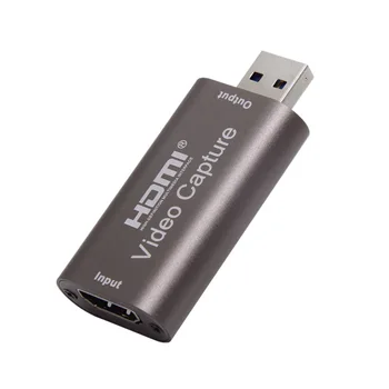 4K Vaizdo įrašymo Kortelė, USB 3.0-2.0 HDMI Video Grabber Įrašyti Langelį PS4 Žaidimas, DVD Vaizdo Kameros Įrašymo Live Transliacijos 60HZ