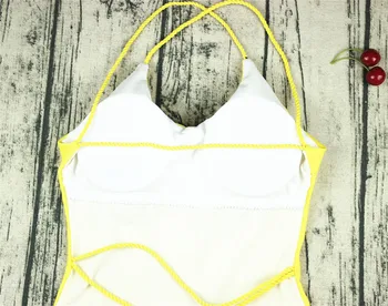 YICN Seksualus vientisas maudymosi kostiumėlis Vasaros Bikinis 2018 Nauji Moteriški Maudymosi Push Up Plaukimo Kostiumas Moterims Brazilijos Paplūdimio maudymosi Kostiumėliai