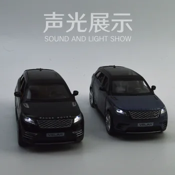 1:32 aukštos modeliavimas Range Rover Velar lydinio garso ir šviesos traukti atgal, gali atidaryti duris, vaikų dovanų žaislų automobilio modelį