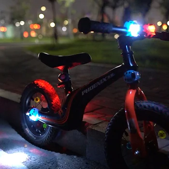 Dviračio šviesos Perspėjimas Vaikų varlė lempos biedronka dviračių žibintai Žibintuvėlis Rankenos nuo balnelio iškyšos uodega led Vairo rato stipinai