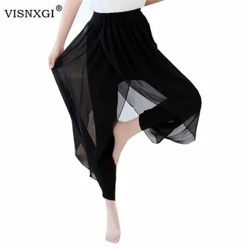 VISNXGI Vasaros 2020 Mados Ponios Atsitiktinis Palaidų Šifono Haremo Kelnės Moterims Juoda Pantalon Femme Pants Plus Size Karšto Pardavimo S-5XL