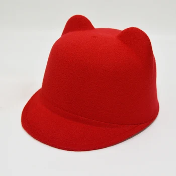 2019 naujas mielas Skrybėlę snapback vilnos ar jojimo bžūp Apsivaikuoti skrybėlę ausies bžūp Fedoras bžūp vyrų ir moterų mergina Orecchiette Gorra Mujer