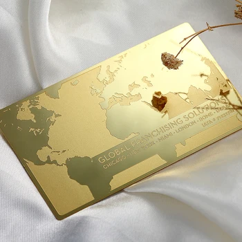 Nerūdijančio plieno veidrodis danga aukso vizitinė kortelė verslo narystės card high-end metalo kortelių pritaikymas savo reikmėms