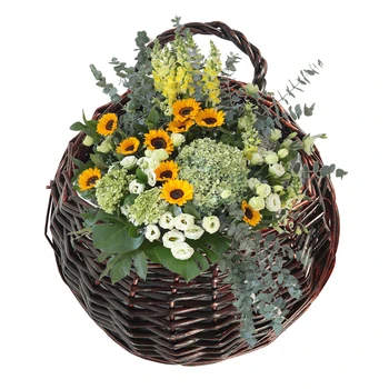 Rotango Gėlių Krepšelis Žaliųjų vynuogių Puodą Sodinamoji Kabinti Vaza Konteinerio Sienelių Augalų Krepšelį Sodo Gėlių Namuose Puodą Krepšiai