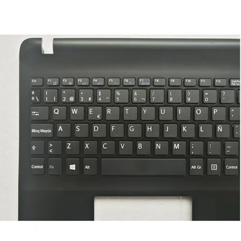 SP naujo nešiojamojo kompiuterio klaviatūra sony Vaio SVF15 SVF152 SVF153 FIT15 SVF151 SVF1541 SVF15E ispanijos klaviatūra su Palmrest Dangtelis Juodas
