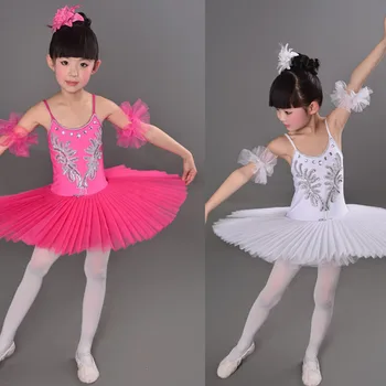 Balta Vaikų Baleto Mdc šokių Dress kostiumai Gulbių Ežeras Baleto Kostiumai Vaikams Mergaitėms Etape dėvėti Pramoginių šokių Suknelė Komplektai