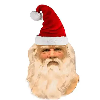 Mano Vyras Kalėdų Juokinga Kauke Super Minkštas Santa Suaugusiųjų Cosplay Santa Claus Kaukė Galvos Apdangalai Casque De Masque
