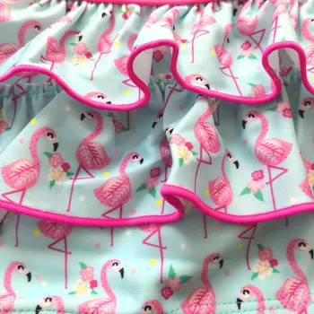 2019 M. Mergytę Maudymosi Kostiumėlį Vaikai Flamingo Bamblys Mergina Bikini Animacinių Filmų Dviejų Dalių Vaikams Maudymosi Kostiumėliai, 2-8 Metų Kūdikių Mergina Maudymosi Kostiumas