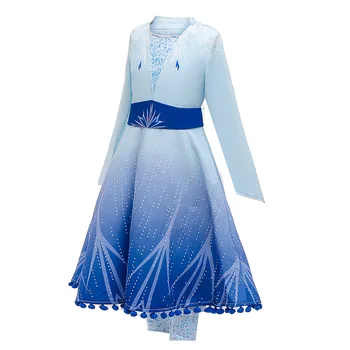 2020 Merginos anna elsa suknelės naujas sniego karalienės kostiumai vaikams cosplay suknelė princesė disfraz Fantasia infantil menina congelados
