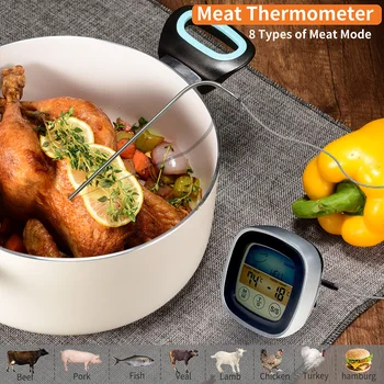 Skaitmeninis GRILIS Mėsos Termometras su Zondu Virimo Virtuvė Termometras Elektroninis Virimo Maisto Termometras Atgalinės atskaitos Laikmatis Dropship