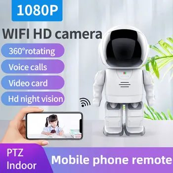Belaidė Kamera, 1080P Wifi HD Protingas Robotas Auto Stebėjimo Kameros Nuotolinio Valdymo Kūdikių Vaizdo Monitorius, Priežiūra, Namų Kamera