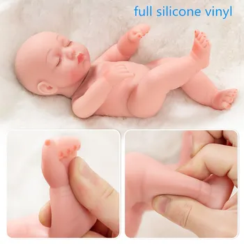 Reborn Baby Doll 10inch Visą Vinilo Tikroviška Kūdikių Švietimo Gražus Vonios Žaislai Vaikams vaikystės draugas, Mielas Bebe Atgimsta