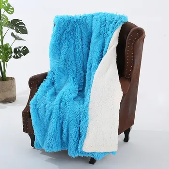 Super minkštas ilgaplaukis dirbtiniais kailiais, antklodė, pūkuotas ir jaukus pliušinis antklodė tinka sofa namų puošybai apkabinti antklodė