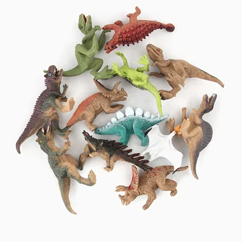 12pcs/daug Dinozaurų Duomenys Vaikams, Vaikams, Žaislai, Dragon Modelis Gyvūnai Veiksmo ir Žaislas Duomenys Tyrannosaurus Žaislų, Dovanų Kolekcija Lover