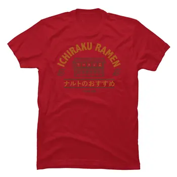 Ichiraku Ramen Uzumaki Naruto Tshirts Akatsuki Sharingan Japonijos vyriški Marškinėliai, Medvilnės Audinys Hipster Retro T-Shirt