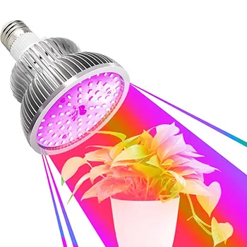 Naujausias Led Grow Light E27 lemputės Fito Lempa viso Spektro LED Grow Light Auginimo Lempos Augalų, kambarinių gėlių daigų Salotos