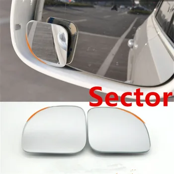 2vnt/Komplektas Automobilio Stilius aklojoje Veidrodžių Auto Galinio vaizdo Veidrodėlis Saugos 360 Laipsnių Reguliuojamas Plataus Kampo Vaizdas Blind Spot Veidrodis