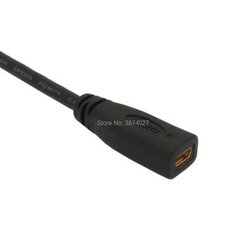 20cm Micro HDMI lizdas Moteris HDMI Male Kabelio su adapteriu