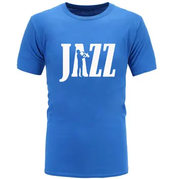 2022 m. Vasarą Naujausias Džiazo Drabužių Juokinga Saksofonas T-marškinėliai Vyrams, Moterims, Hip-Hop Medvilnės trumpomis Rankovėmis T-shirt Viršuje Camiseta