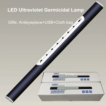 Aukštos Kokybės UV dezinfekavimo priemonės Lazdelė Ultravioletinių Dezinfekavimo Lempa USB Įkrovimo uv-C Baktericidinė Lempa Dezinfekcijai Namų Kelionės